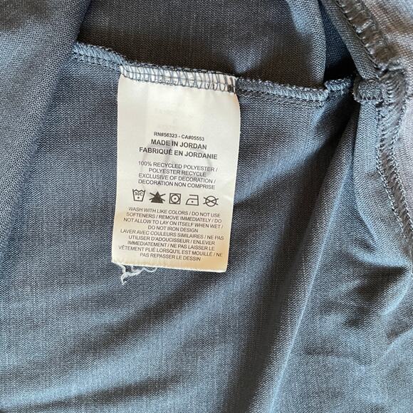 Nike Dri-Fit Short Sleeve T Shirt Men's Small Steel Blue Athletic Gym Stretch - Picture 14 of 15